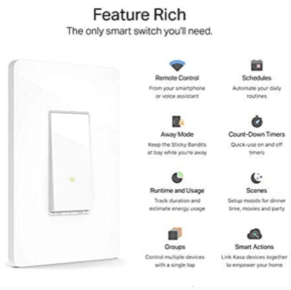 SMART LIGHT SWITCH - KASA HS200 BY TP-LINK - Picture 6 of 10